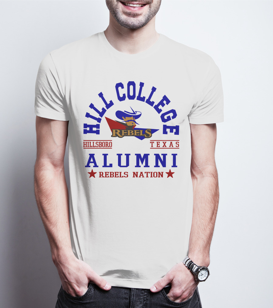 Hill College Alumni Rebels Nation Hillsboro Texas T-Shirt