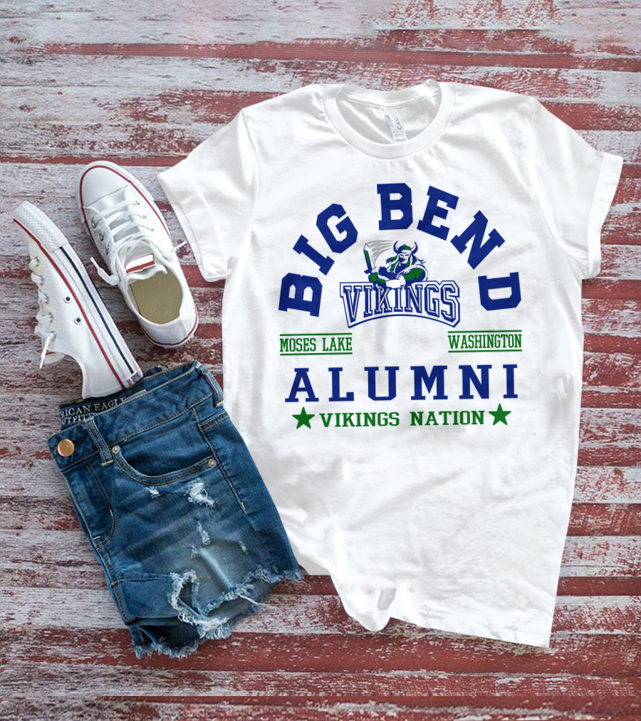 Big Bend Vikings Alumni Moses Lake Washington Vikings Nation T-Shirt