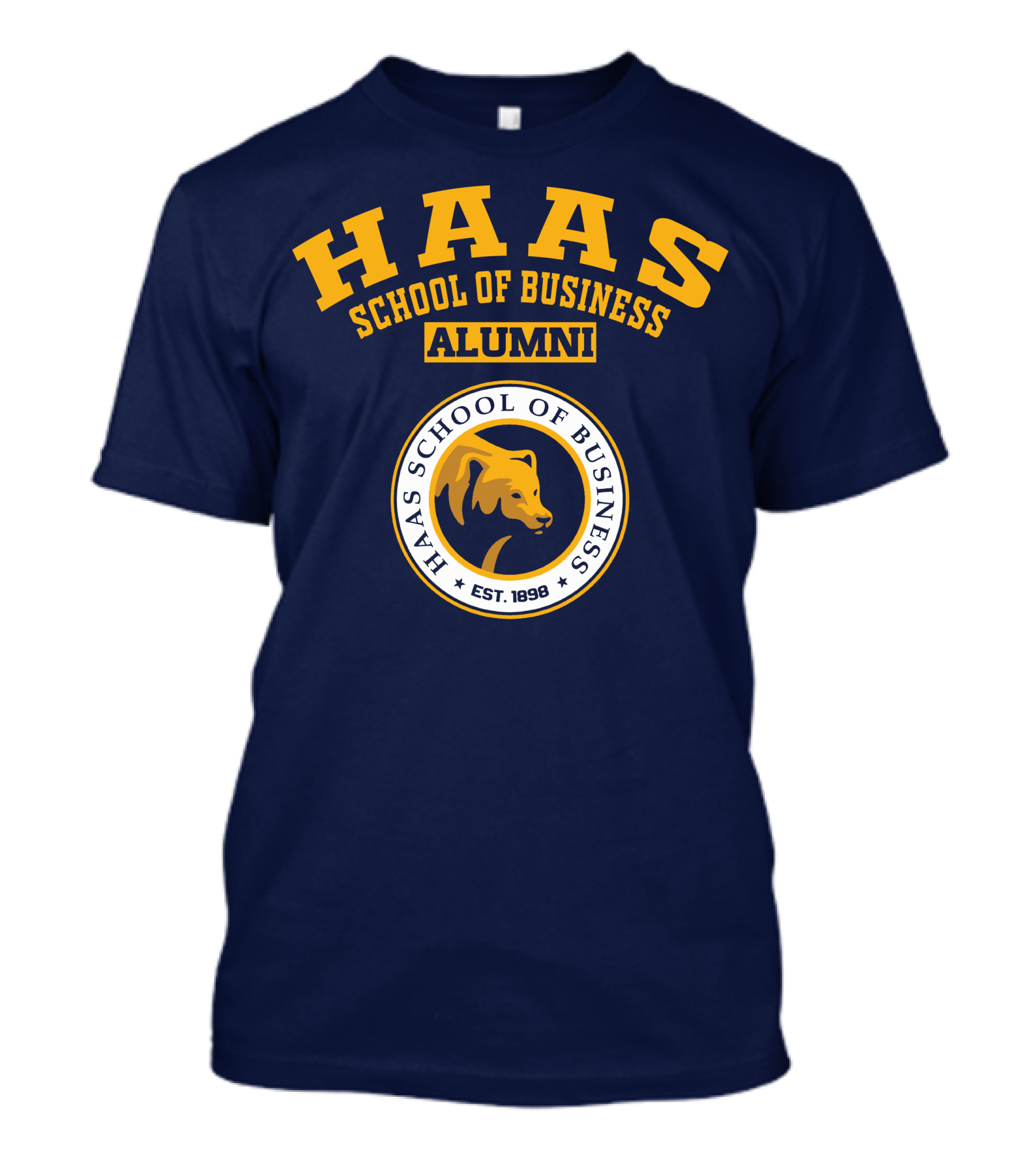Haas School Of Business Alumni Est. 1898 Bear Emblem T-Shirt