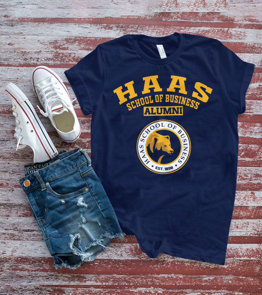 Haas School Of Business Alumni Est. 1898 Bear Emblem T-Shirt