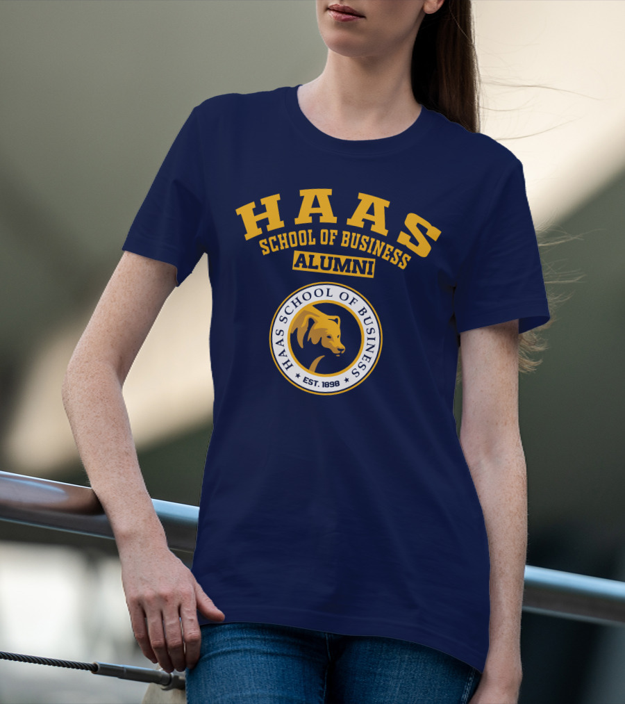 Haas School Of Business Alumni Est. 1898 Bear Emblem T-Shirt