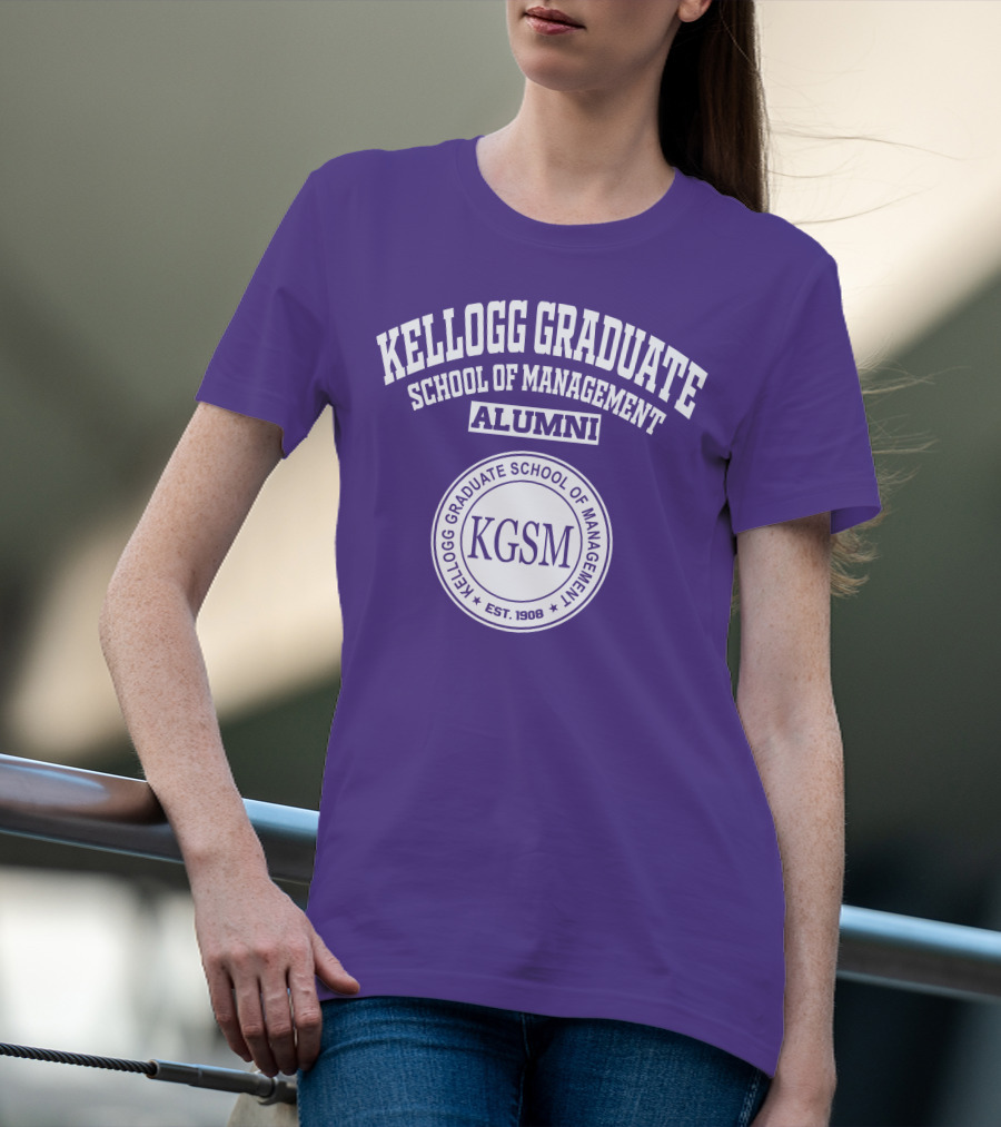 Kellogg Graduate School Of Management Alumni KGSM Est. 1908 T-Shirt