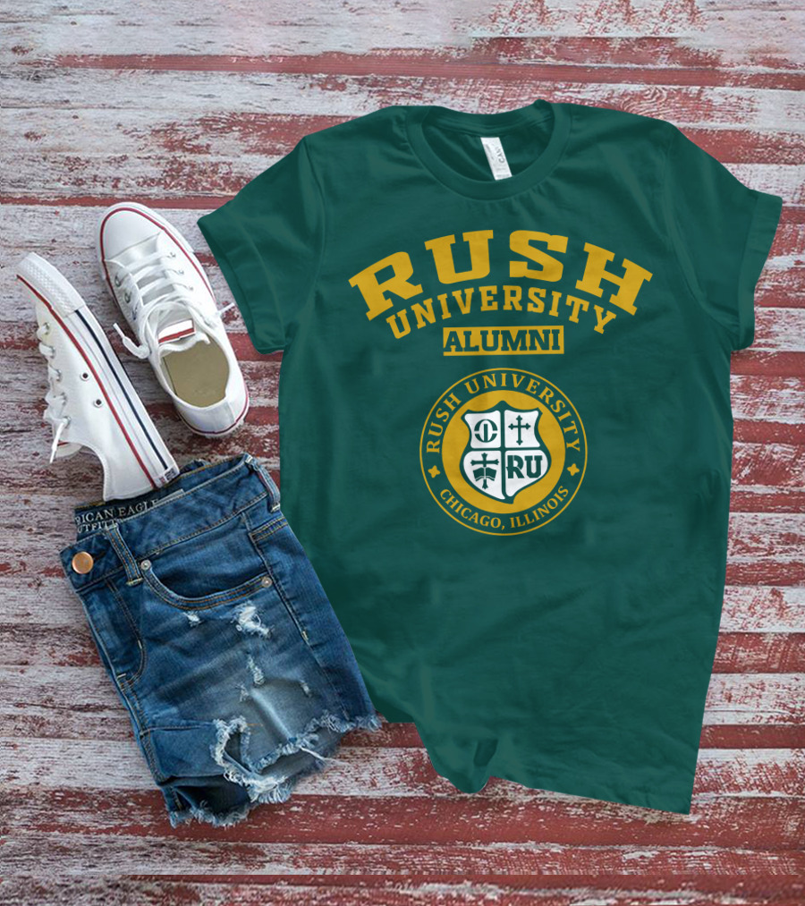 RUSH University Alumni Chicago Illinois Crest T-Shirt