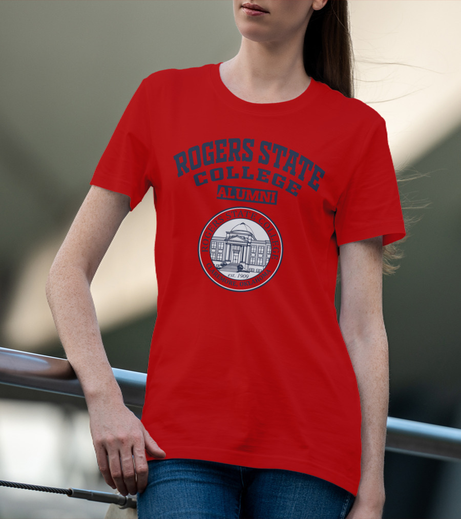 ROGERS STATE COLLEGE ALUMNI CLAREMORE OKLAHOMA EST 1909 T-Shirt