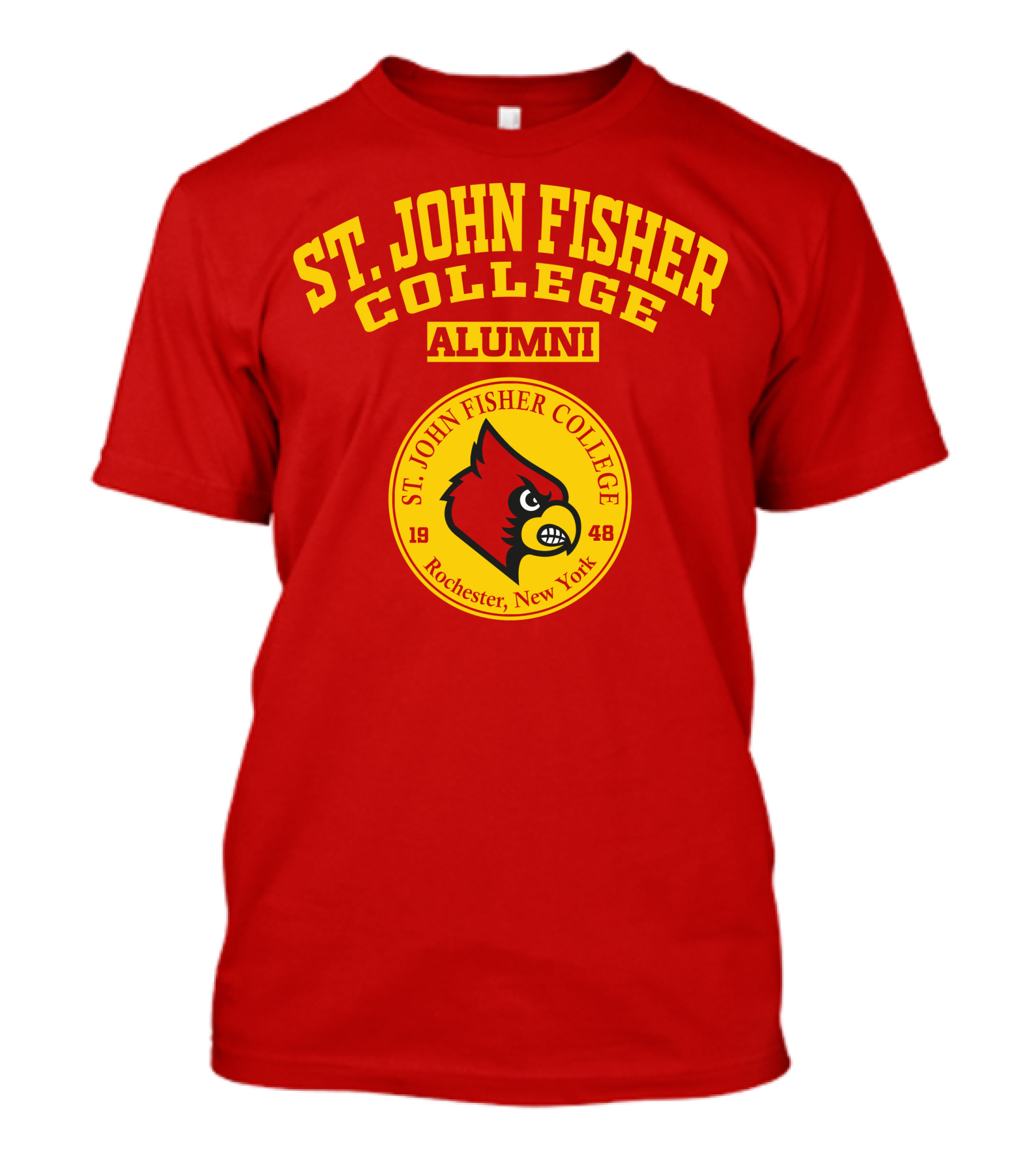 St. John Fisher College Alumni Cardinal Logo Rochester New York 1948 T-Shirt