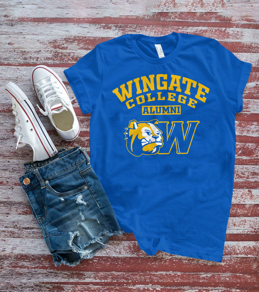 Wingate College Alumni Bulldog Mascot W T-Shirt