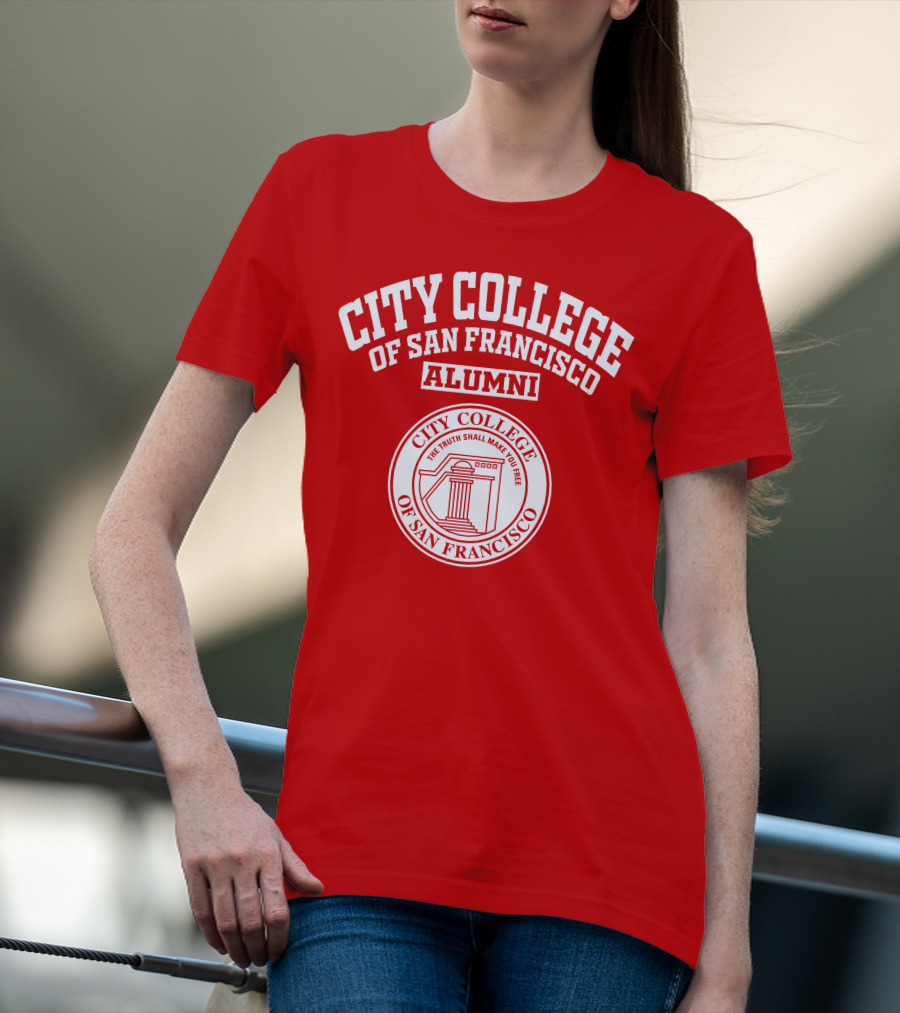 City College Of San Francisco Alumni Logo The Truth Shall Make You Free T-Shirt