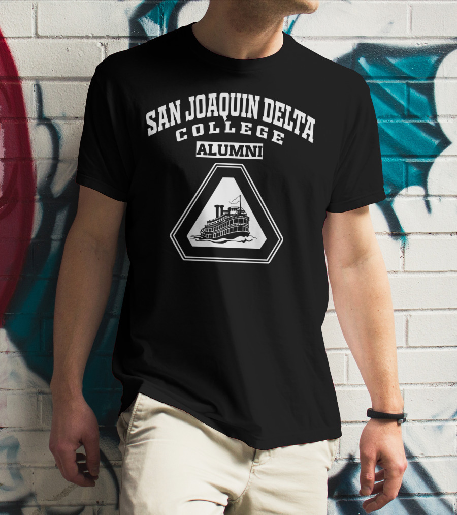 San Joaquin Delta College Alumni Steamboat Emblem T-Shirt