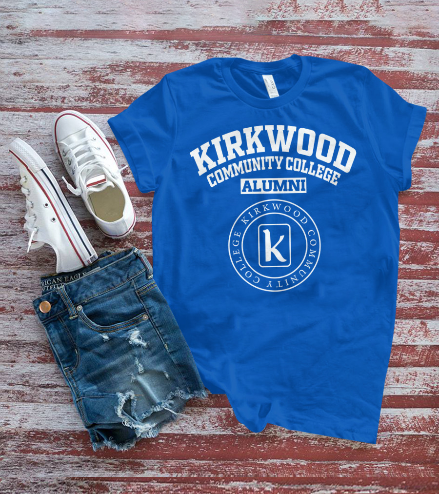 Kirkwood Community College Alumni K Blue Circle T-Shirt
