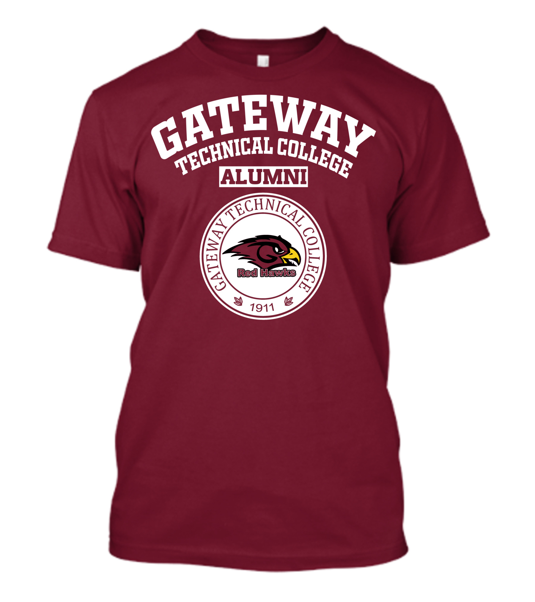 Gateway Technical College Alumni Red Hawks 1911 T-Shirt