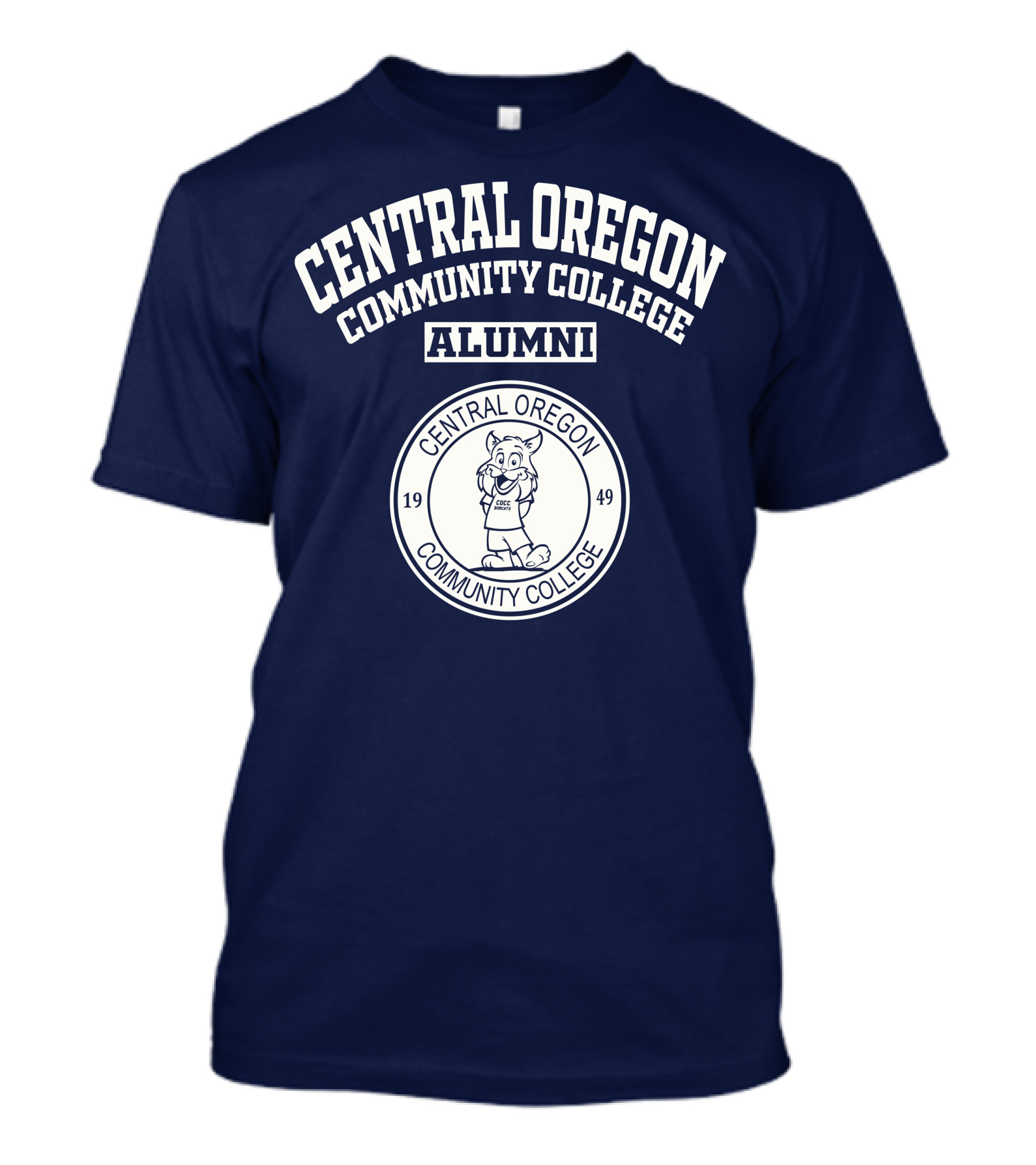 Central Oregon Community College Alumni 1949 Mascot Emblem T-Shirt