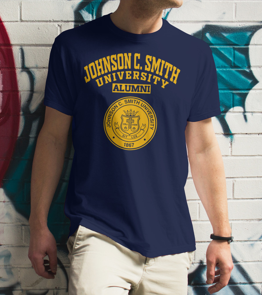 Johnson C Smith University Alumni 1867 Seal Sit Lux T-Shirt