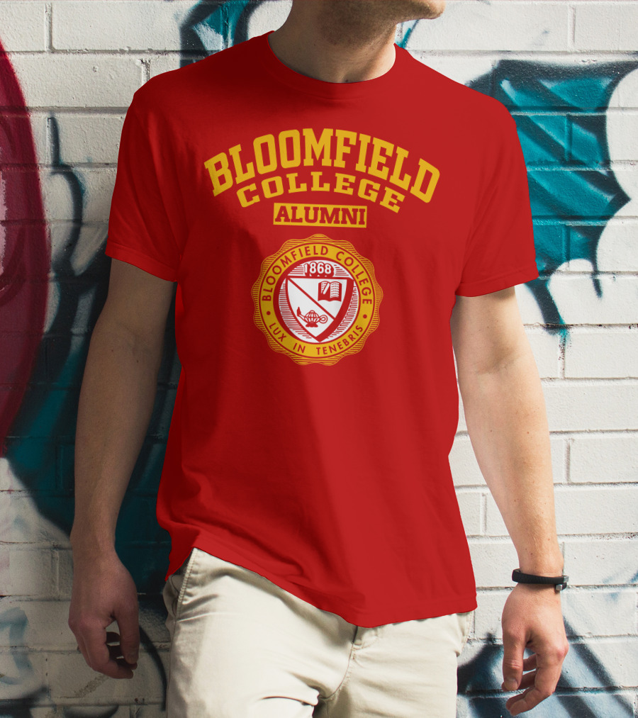 Bloomfield College Alumni 1868 Lux In Tenebris Emblem T-Shirt