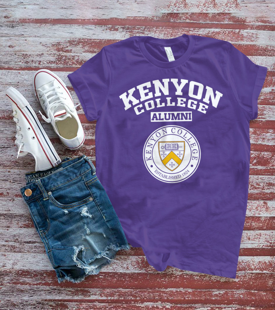 Kenyon College Alumni Established 1824 Seal Purple T-Shirt