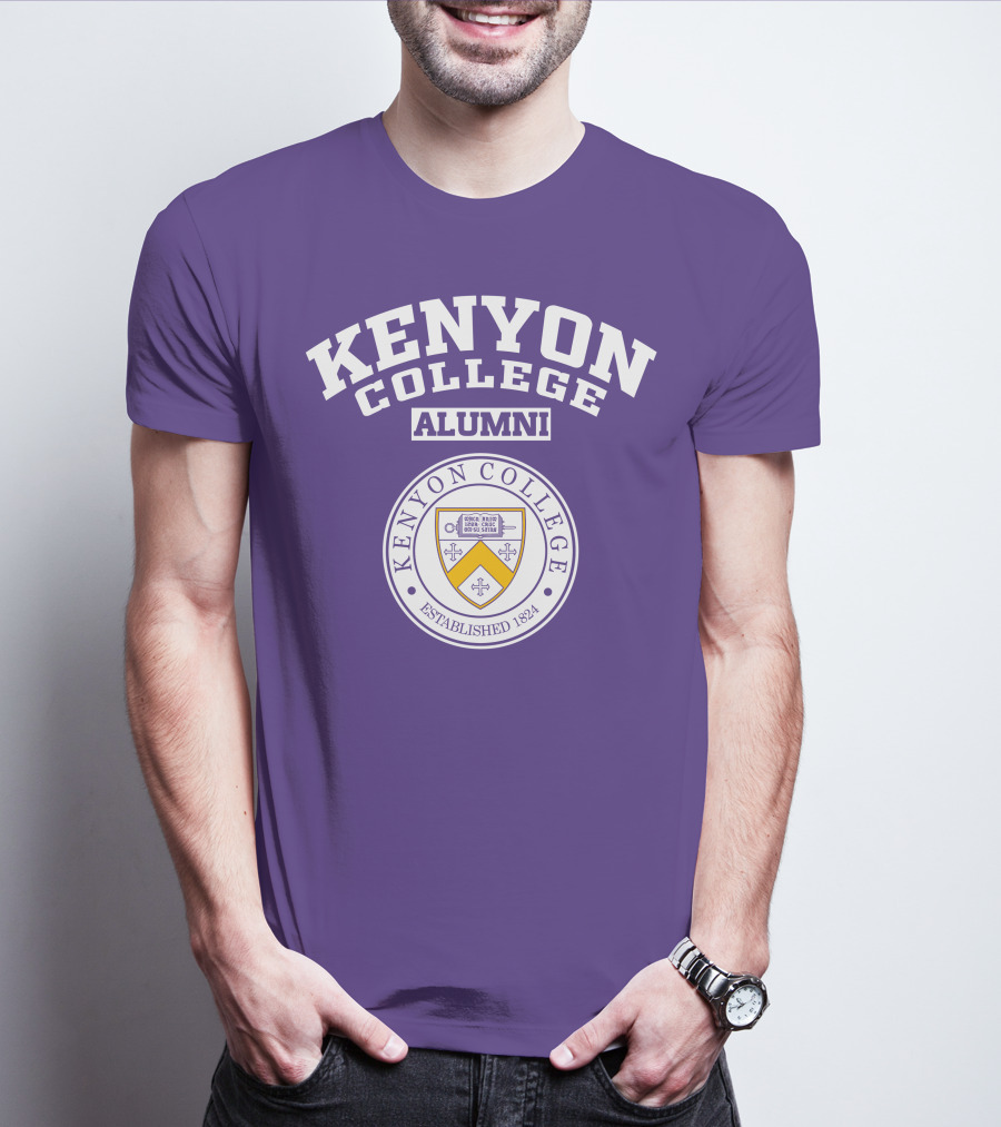 Kenyon College Alumni Established 1824 Seal Purple T-Shirt