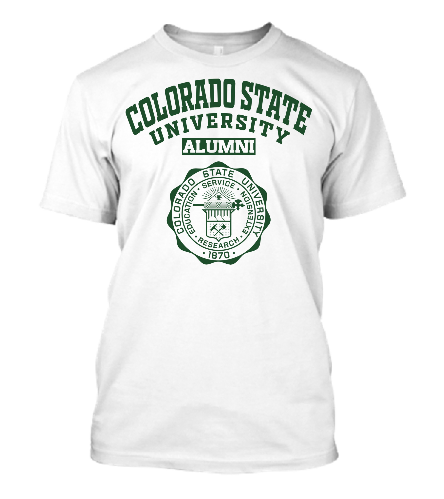 Colorado State University Alumni Seal 1870 Emblem T-Shirt