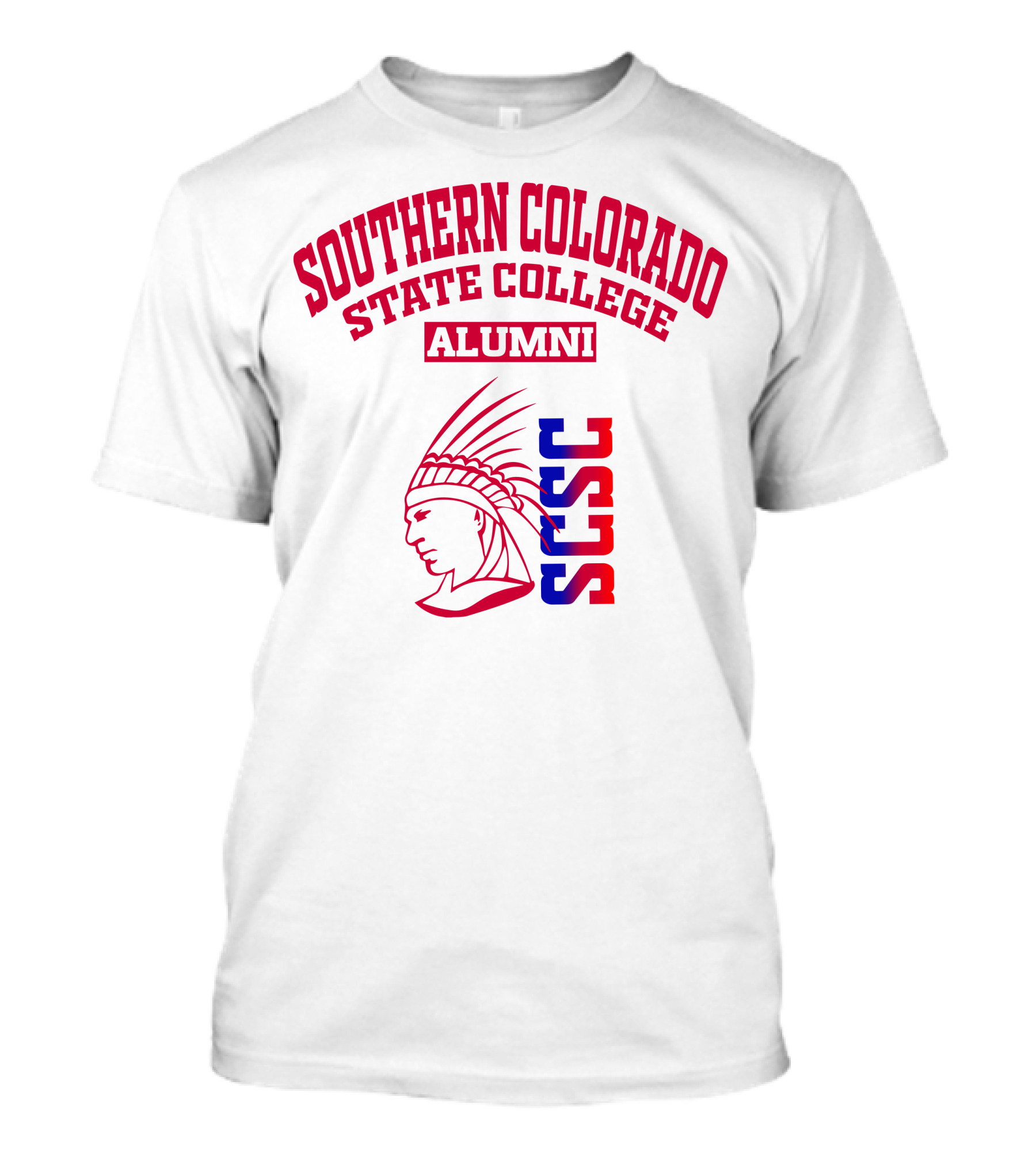 Southern Colorado State College Alumni SCSC Indian Head T-Shirt