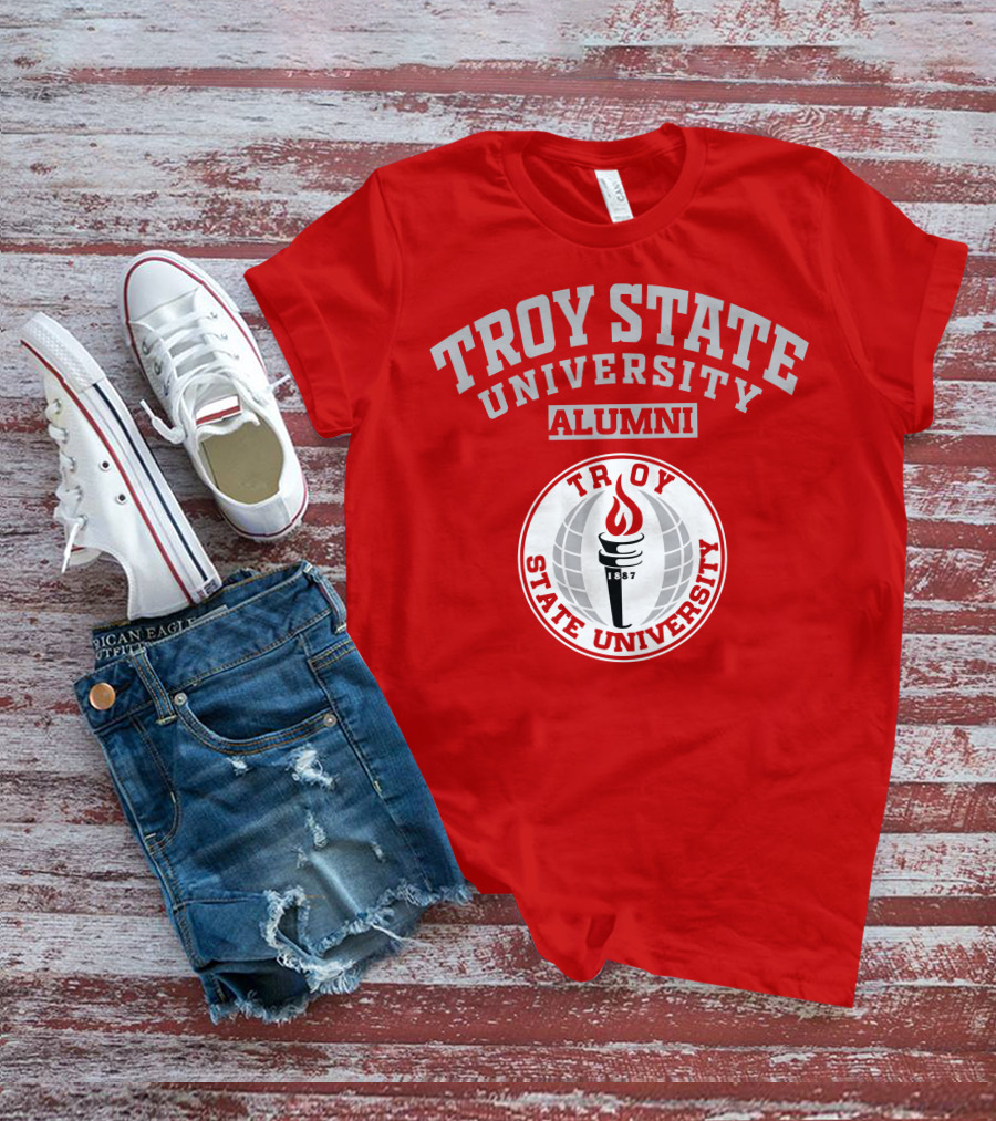 Troy State University Alumni 1887 Torch T-Shirt