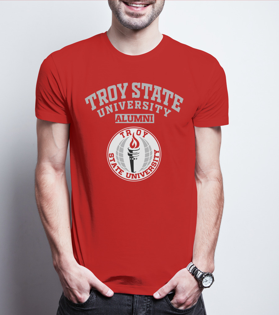 Troy State University Alumni 1887 Torch T-Shirt