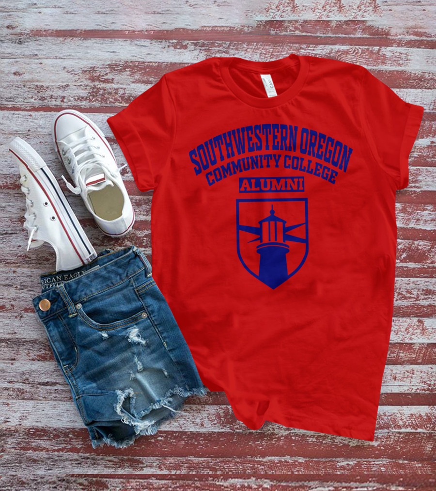 Southwestern Oregon Community College Alumni Lighthouse Emblem T-Shirt