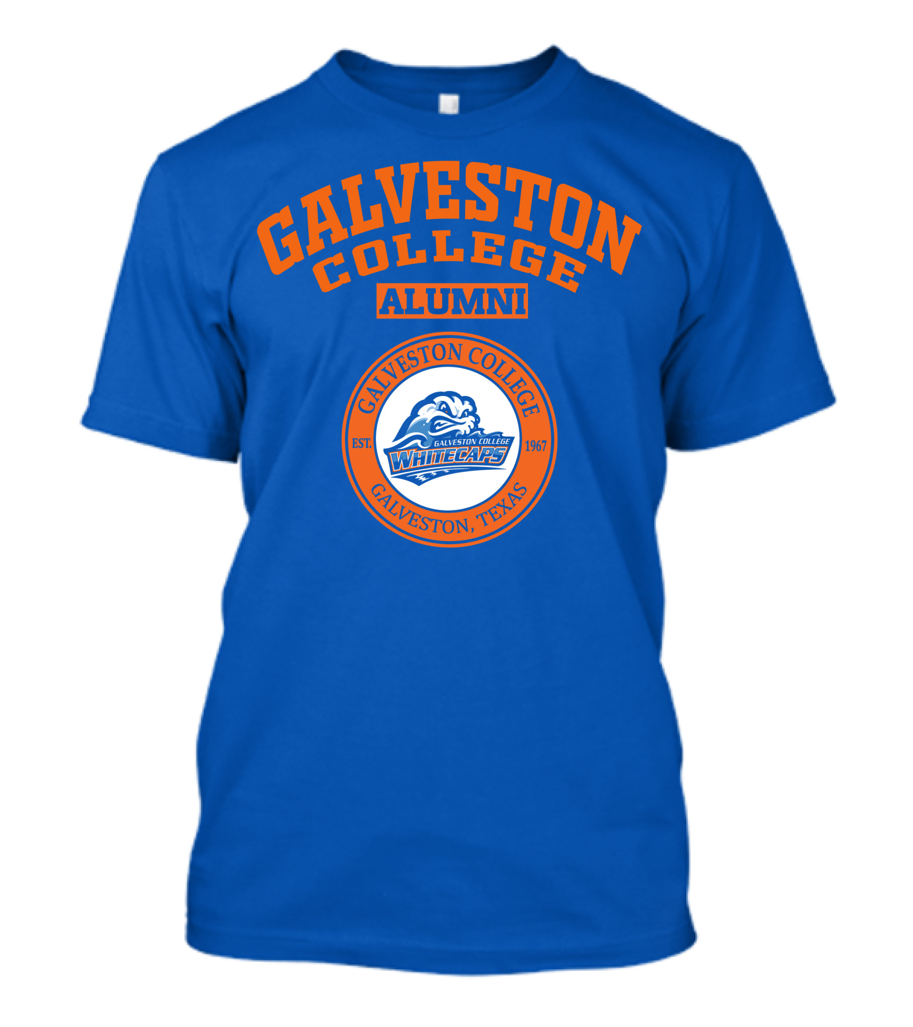 Galveston College Alumni Whitecaps Established 1967 Texas T-Shirt