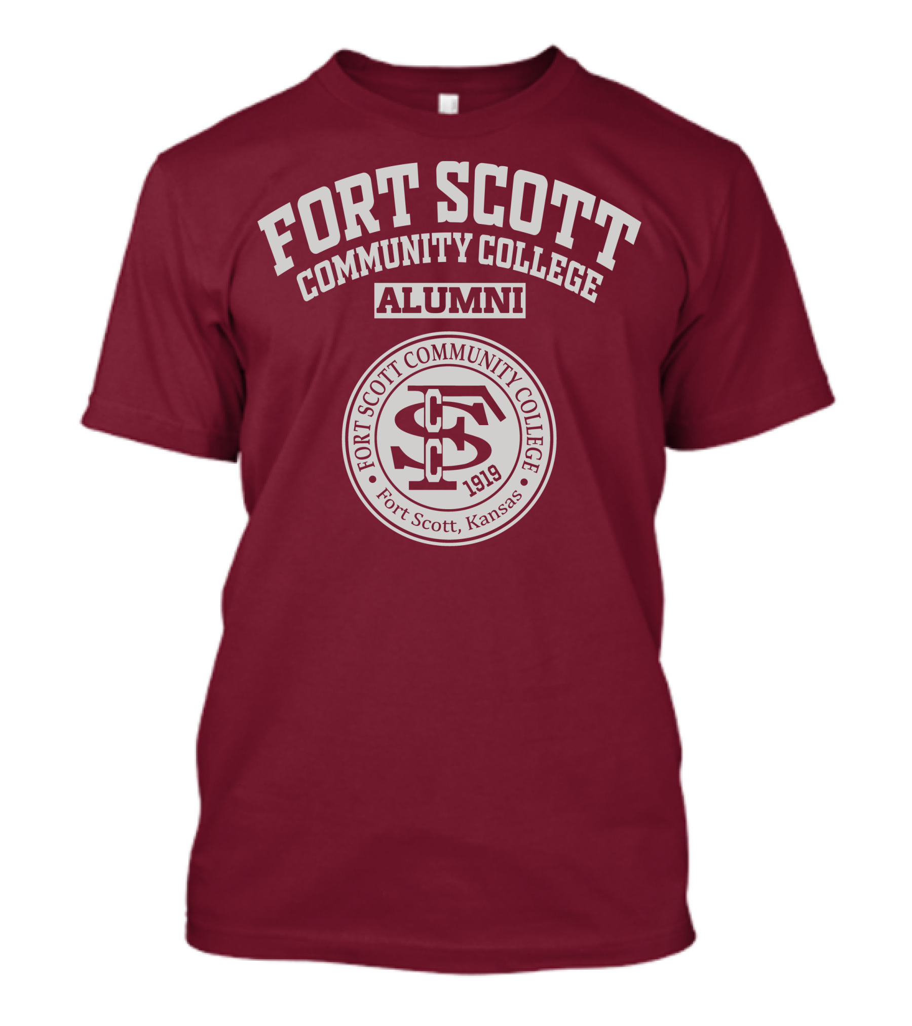 Fort Scott Community College Alumni 1919 Seal Fort Scott Kansas T-Shirt