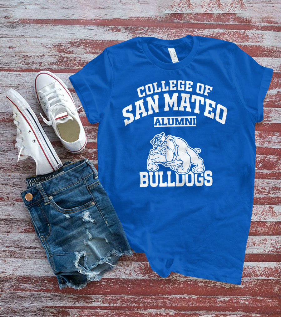 College Of San Mateo Alumni Bulldogs CSM T-Shirt