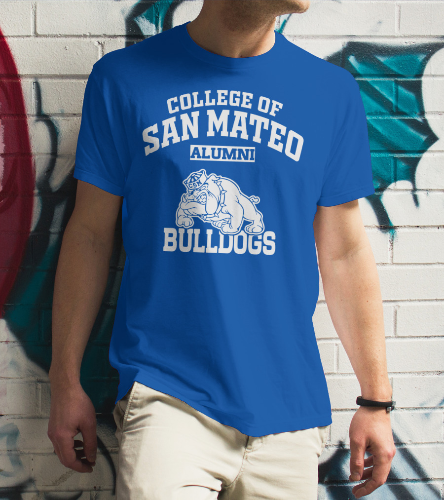 College Of San Mateo Alumni Bulldogs CSM T-Shirt