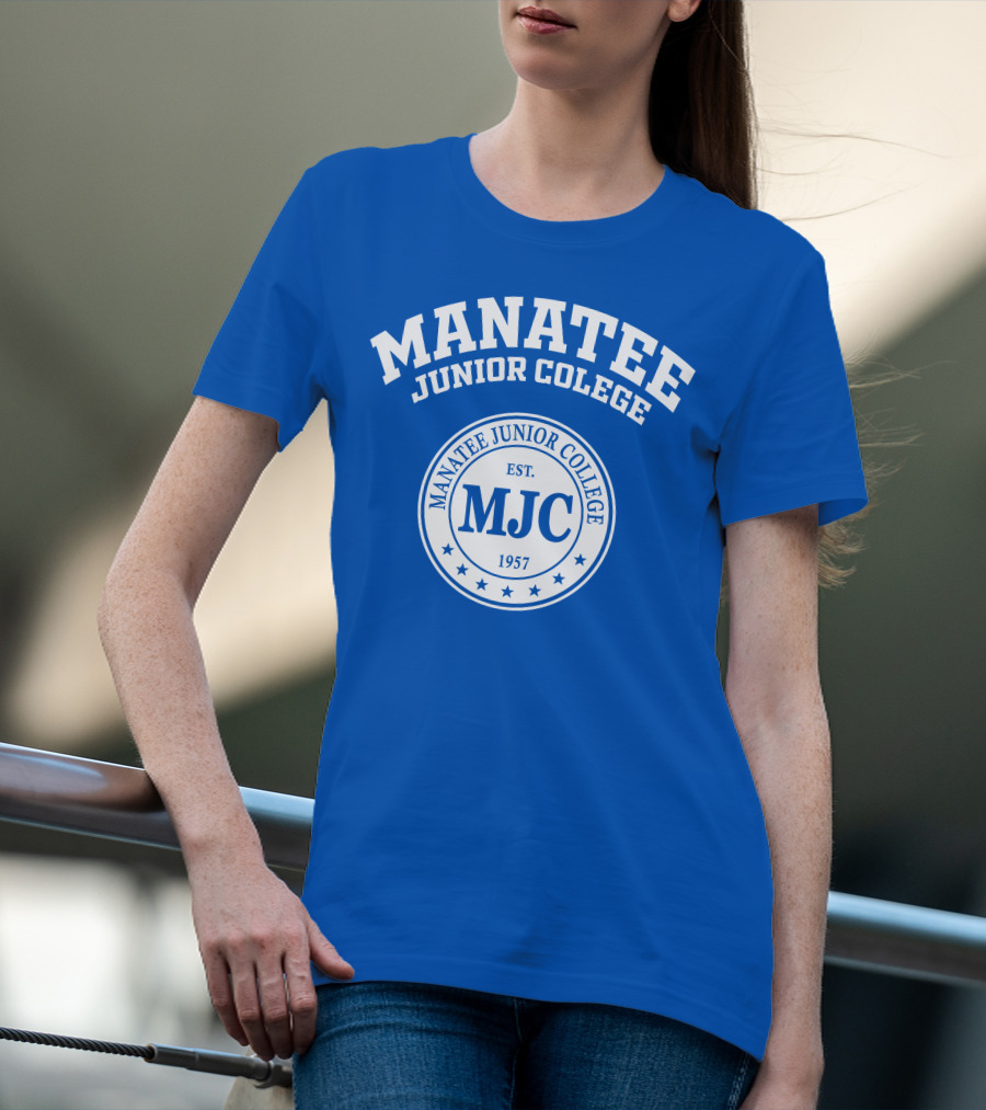 Manatee Junior College MJC EST 1957 Blue Emblem T-Shirt
