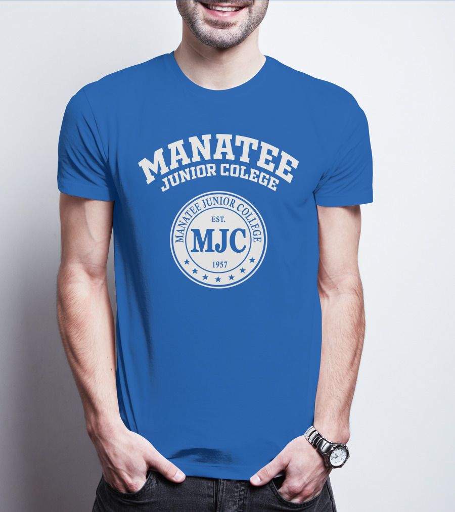 Manatee Junior College MJC EST 1957 Blue Emblem T-Shirt