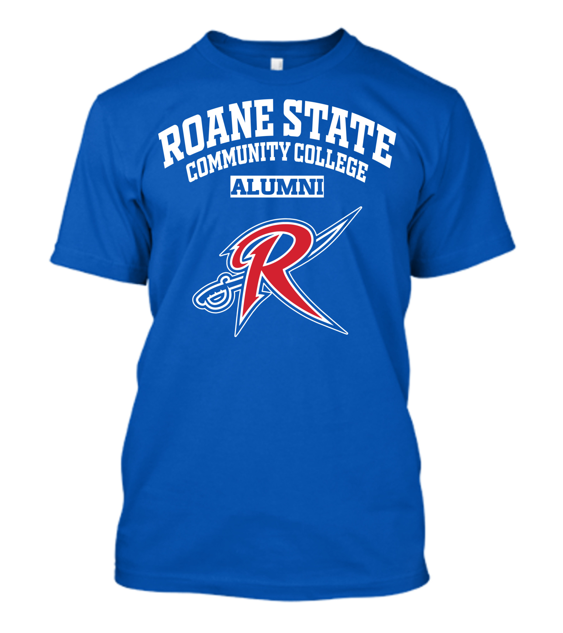 Roane State Community College Alumni With Red R Logo And Sword T-Shirt