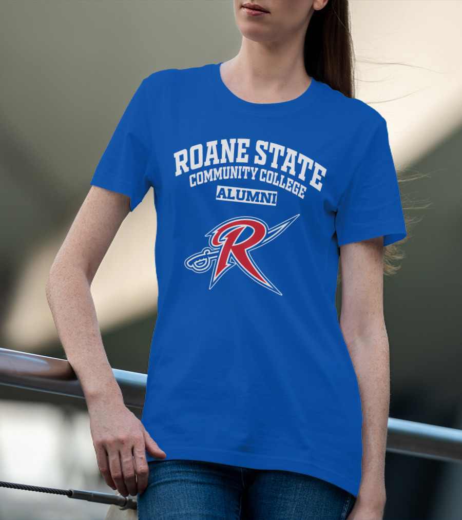 Roane State Community College Alumni With Red R Logo And Sword T-Shirt