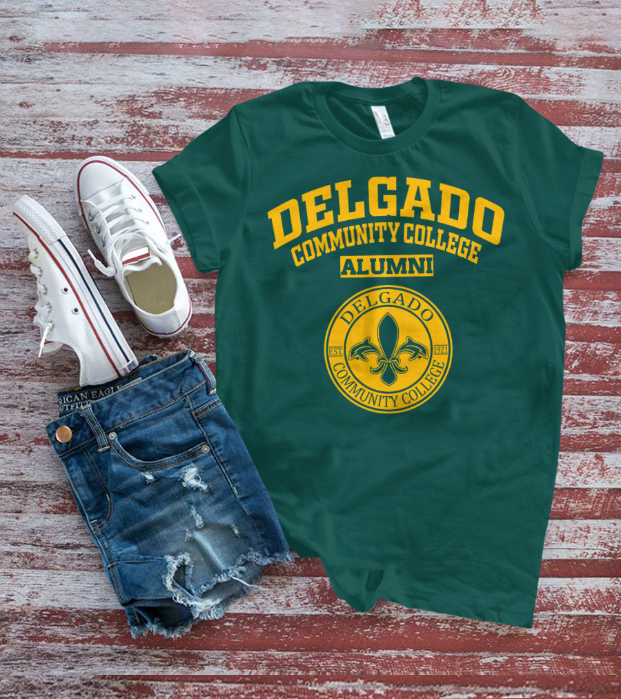 Delgado Community College Alumni EST. 1921 Fleur-de-lis T-Shirt
