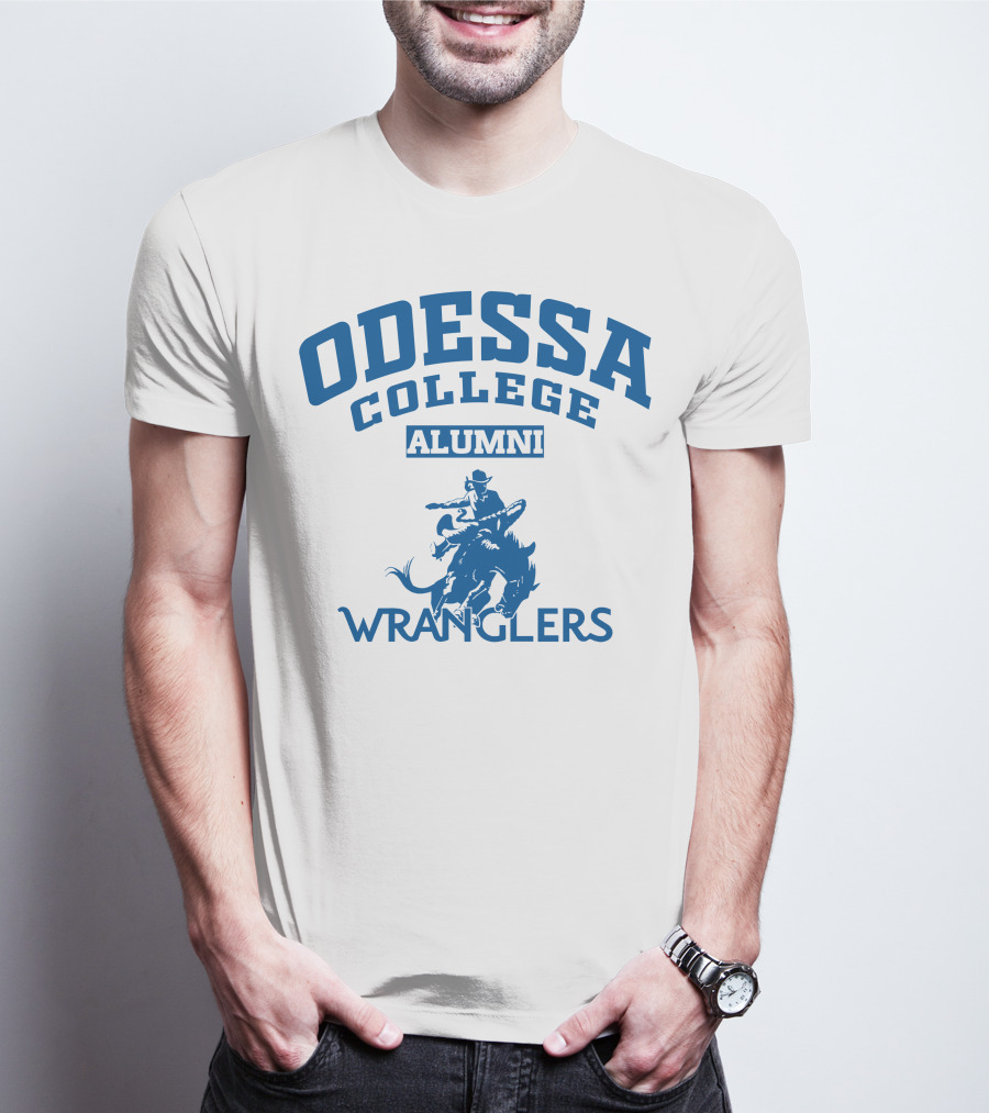 Odessa College Alumni Wranglers Cowboy Rider T-Shirt