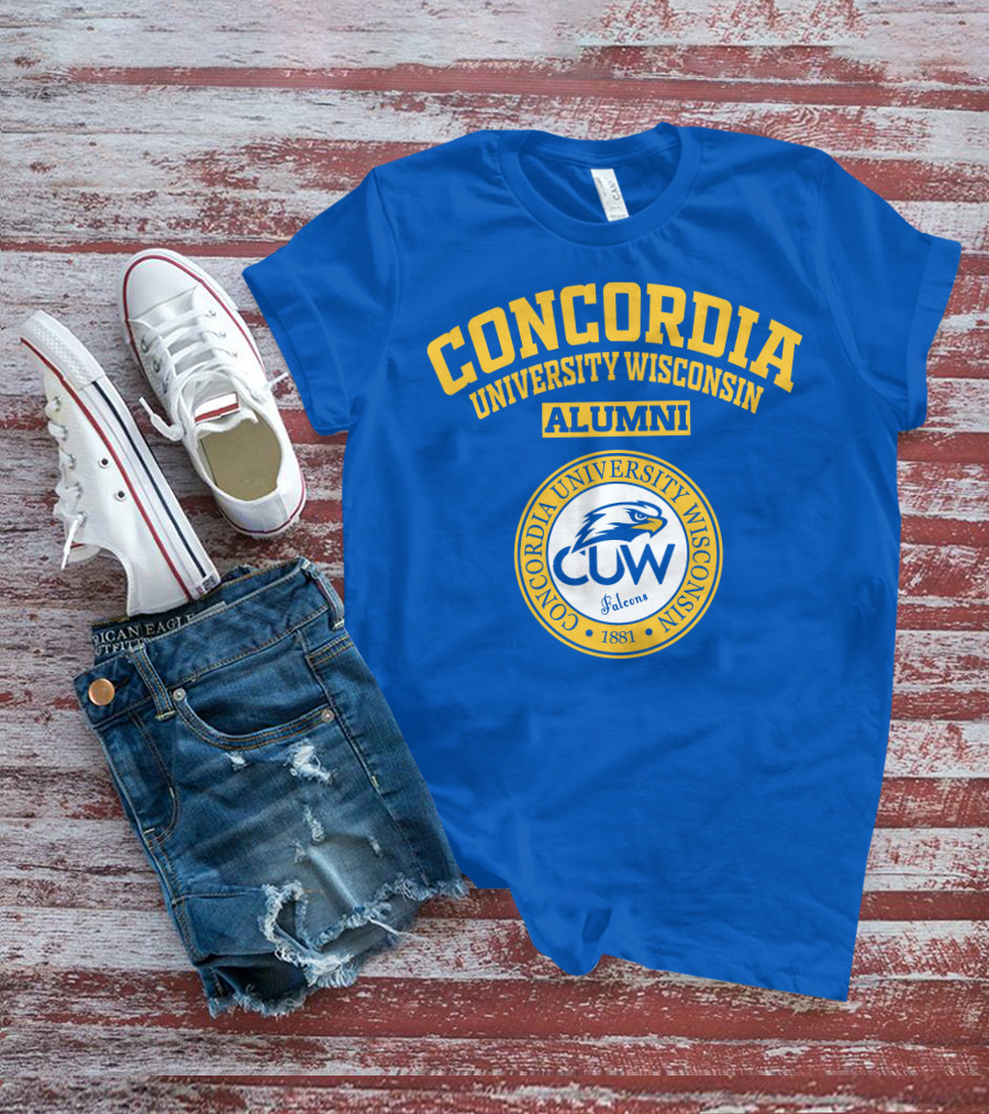 CONCORDIA UNIVERSITY WISCONSIN ALUMNI CUW Falcons 1881 T-Shirt
