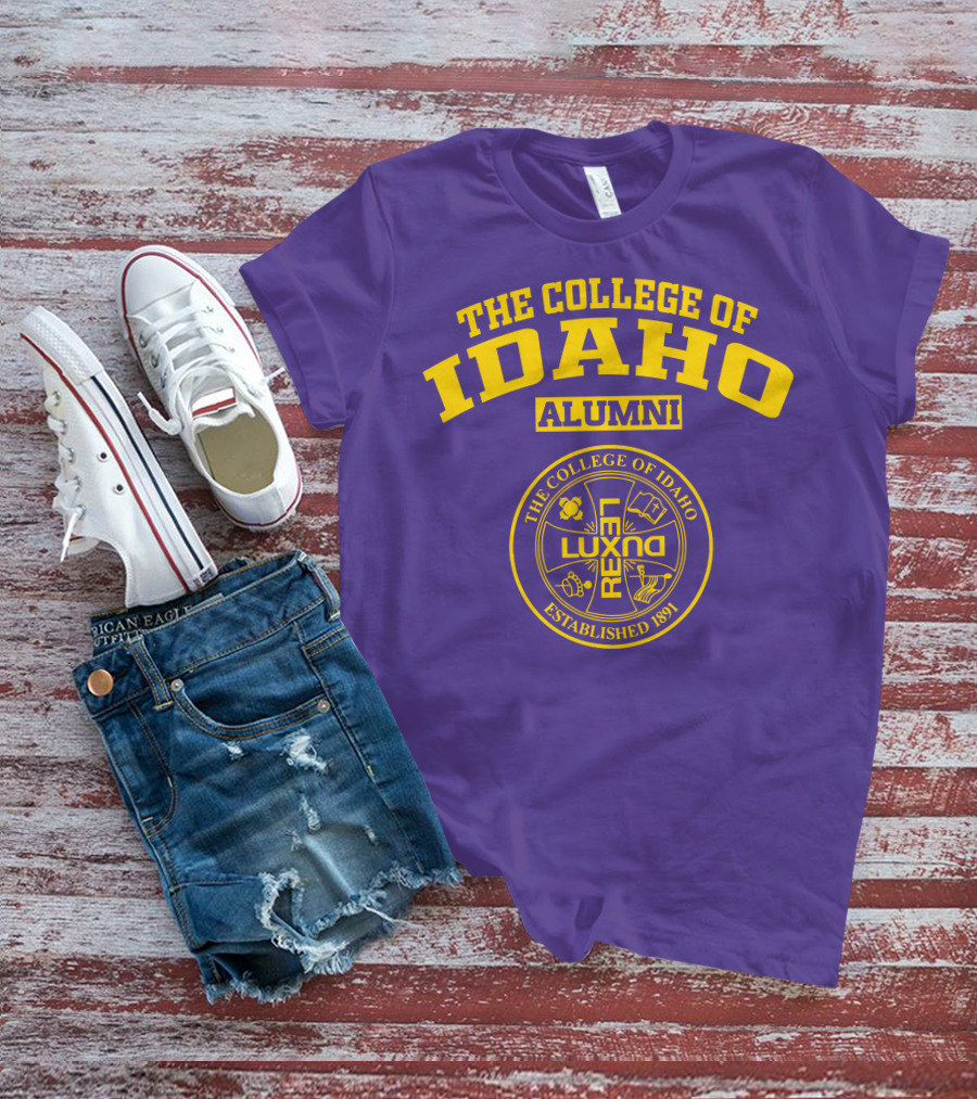 The College Of Idaho Alumni Lux Rex Established 1891 T-Shirt