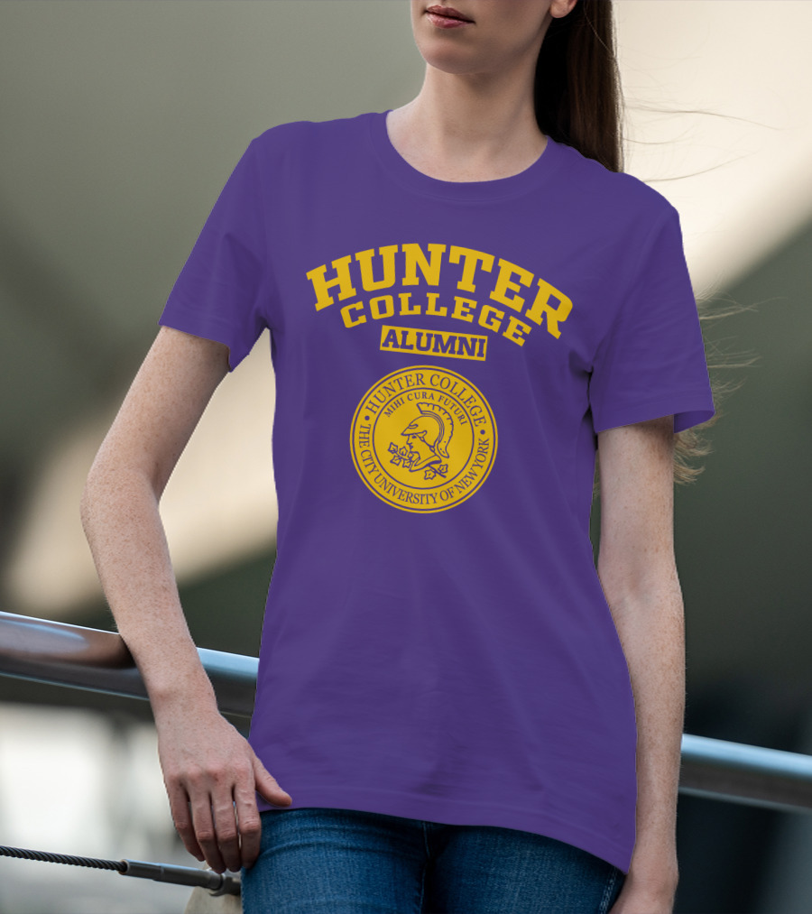 Hunter College Alumni Mihi Cura Futuri Seal The City University Of New York T-Shirt