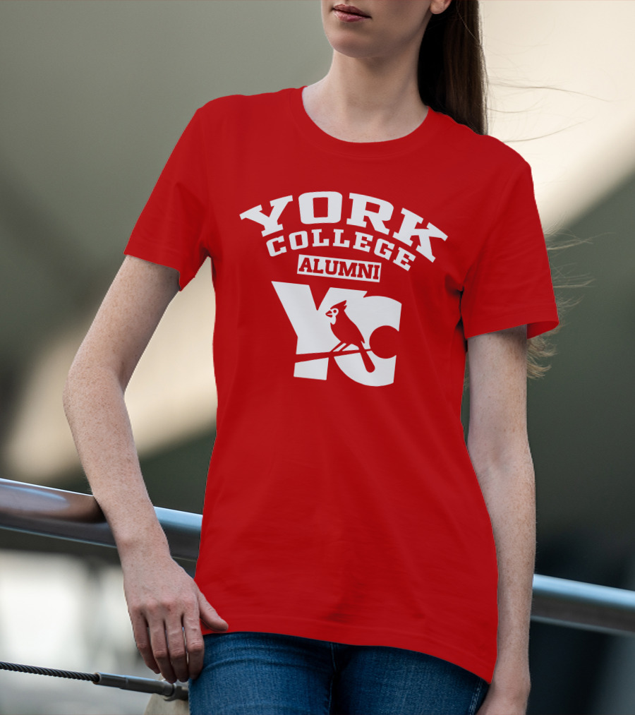 York College Alumni YC Cardinal T-Shirt