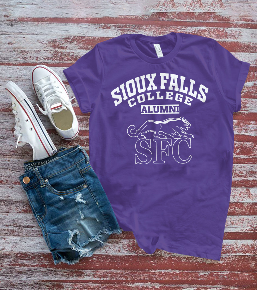 Sioux Falls College Alumni SFC Panther Purple T-Shirt