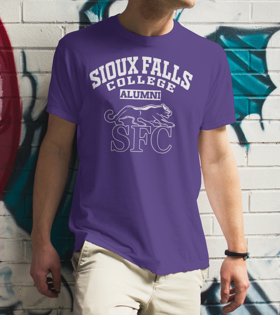 Sioux Falls College Alumni SFC Panther Purple T-Shirt