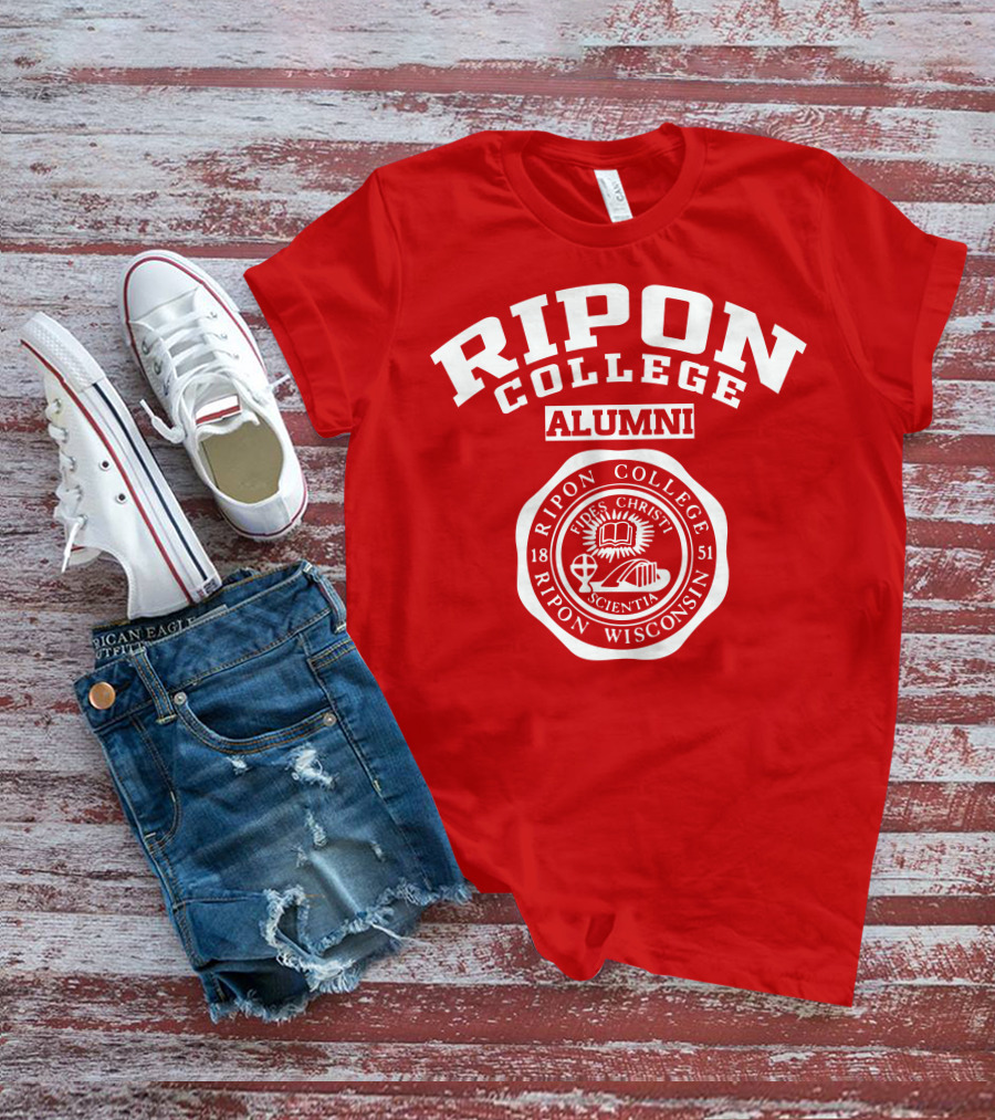 Ripon College Alumni 1851 Ripon Wisconsin Vires Christi Scientia Seal T-Shirt