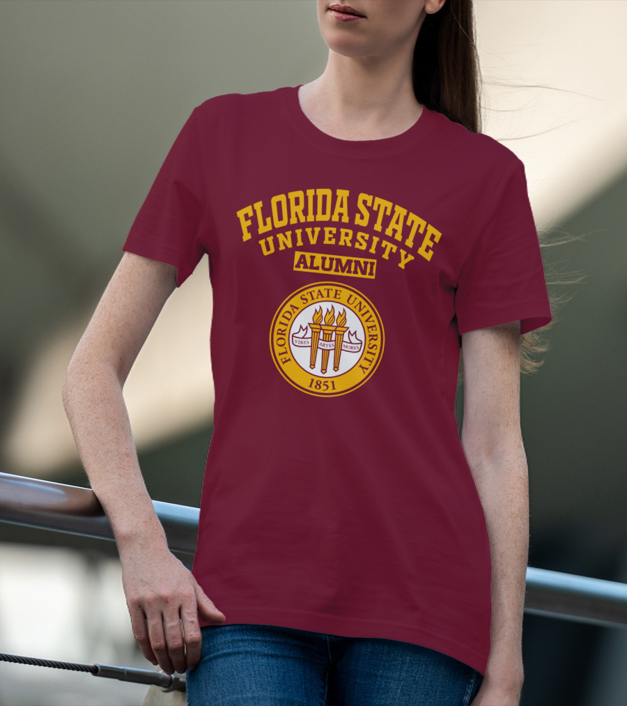 Florida State University Alumni 1851 Vires Artes Mores T-Shirt