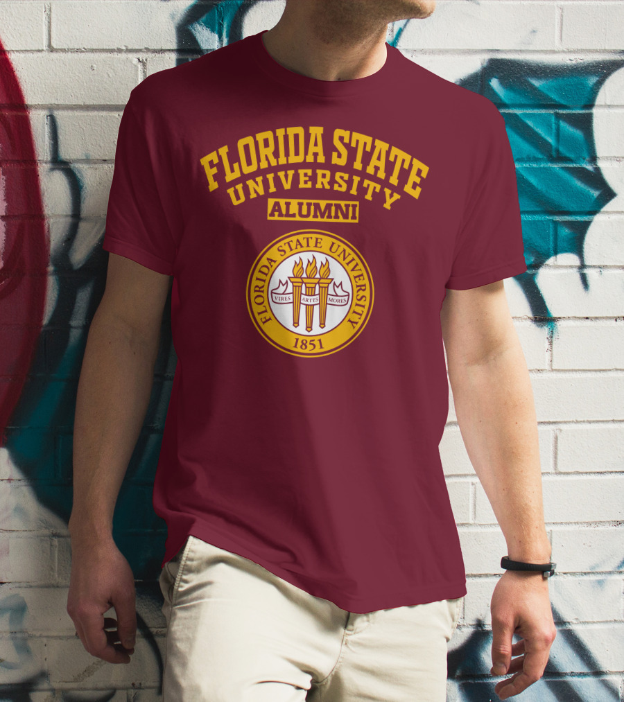 Florida State University Alumni 1851 Vires Artes Mores T-Shirt