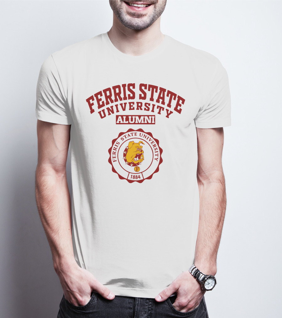 Ferris State University Alumni 1884 Bulldog Seal T-Shirt
