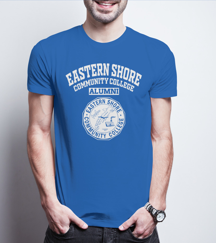 Eastern Shore Community College Alumni Seal Founded 1971 Marine Navigation And Technology T-Shirt
