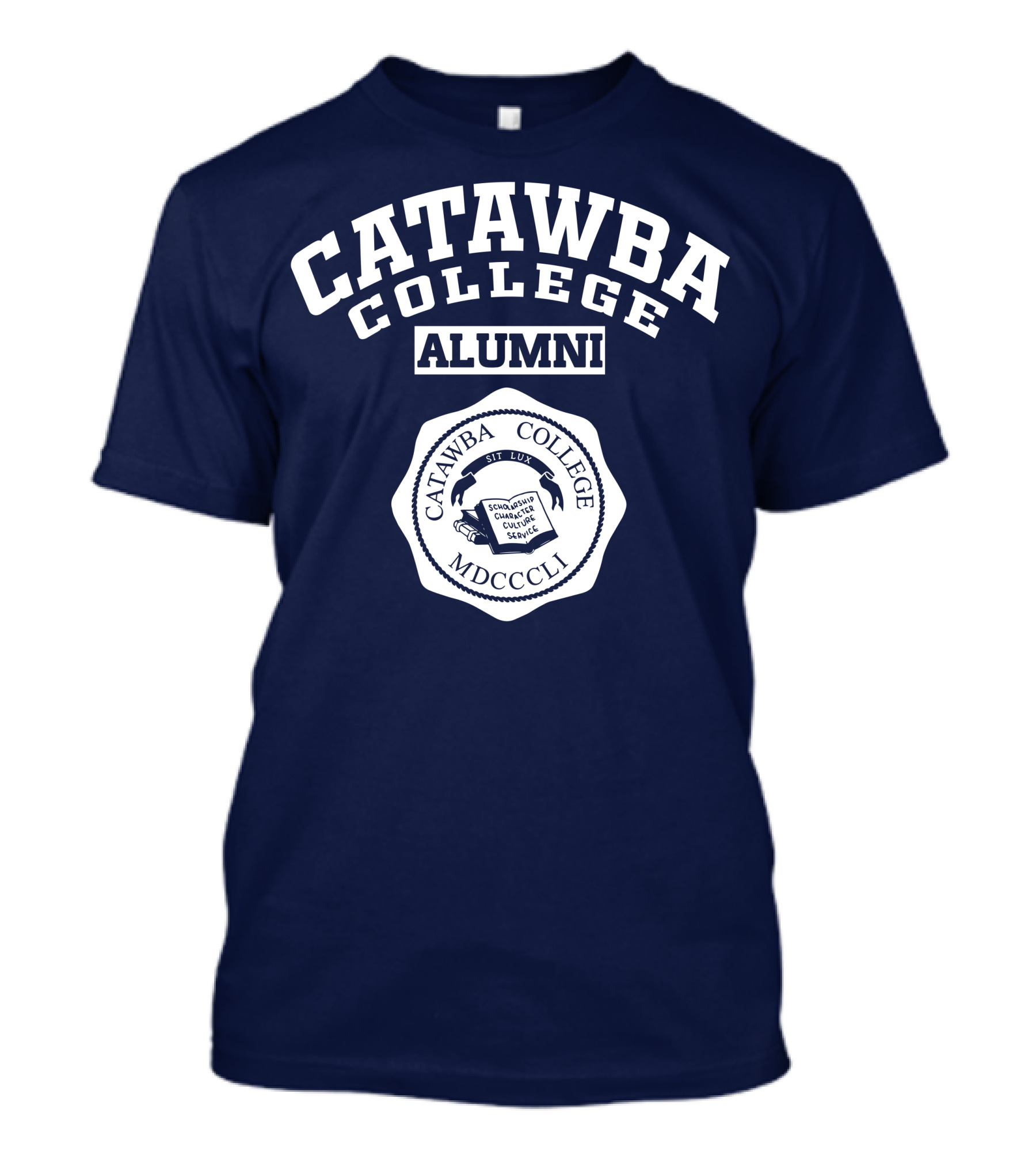 Catawba College Alumni Emblem MDCCCLI Sit Lux Seal T-Shirt