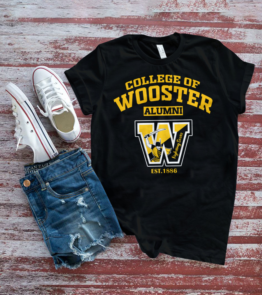 College Of Wooster Alumni Fighting Scots Est. 1886 T-Shirt
