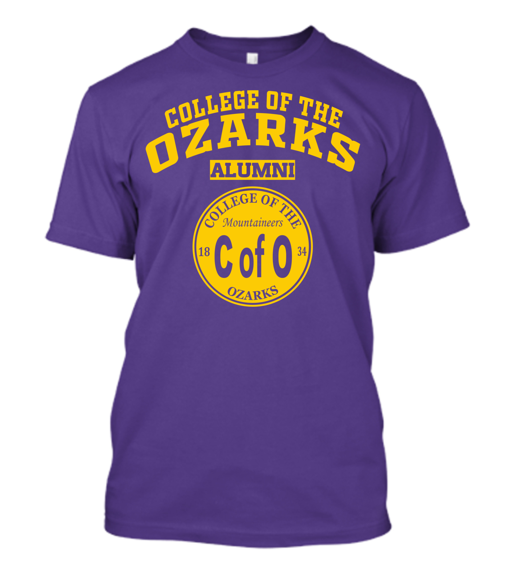 College Of The Ozarks Alumni CofO Mountaineers 1834 T-Shirt