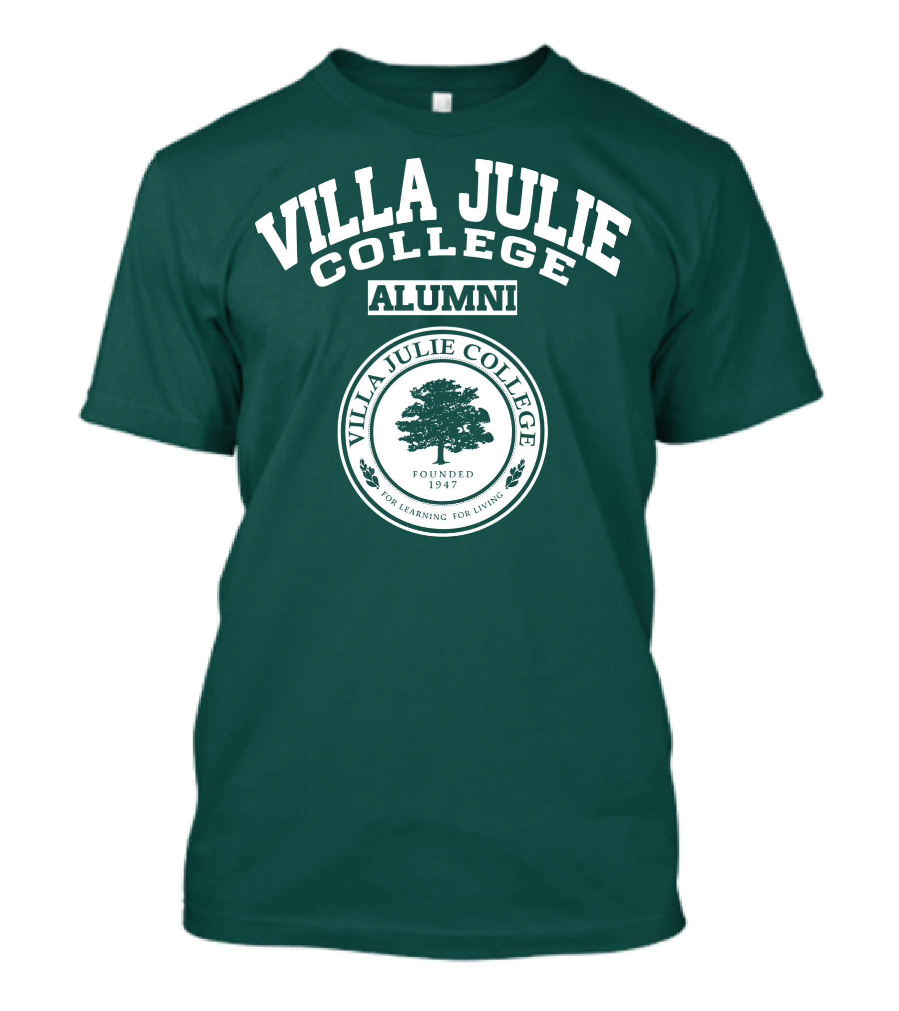 Villa Julie College Alumni Founded 1947 For Learning For Living T-Shirt