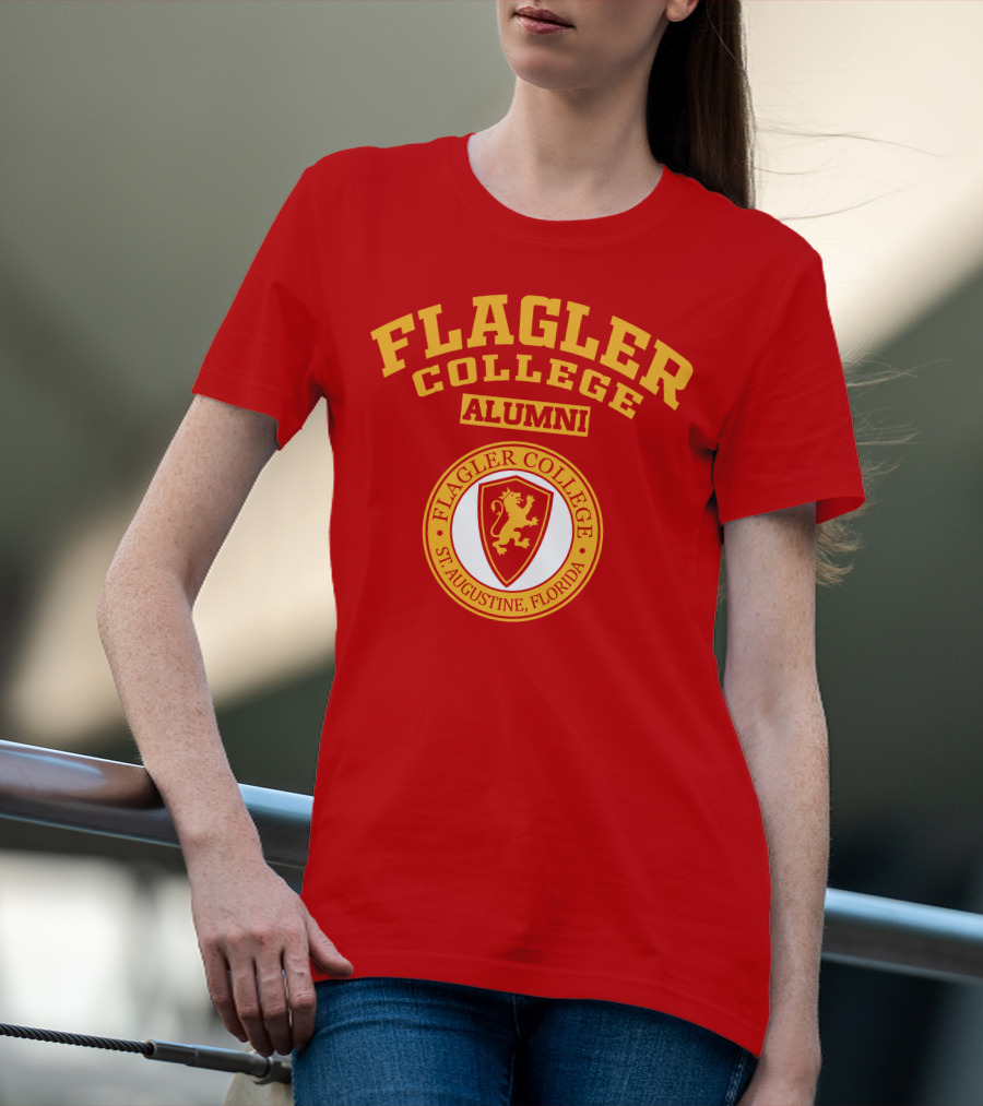 Flagler College Alumni St. Augustine Florida Lion Crest T-Shirt